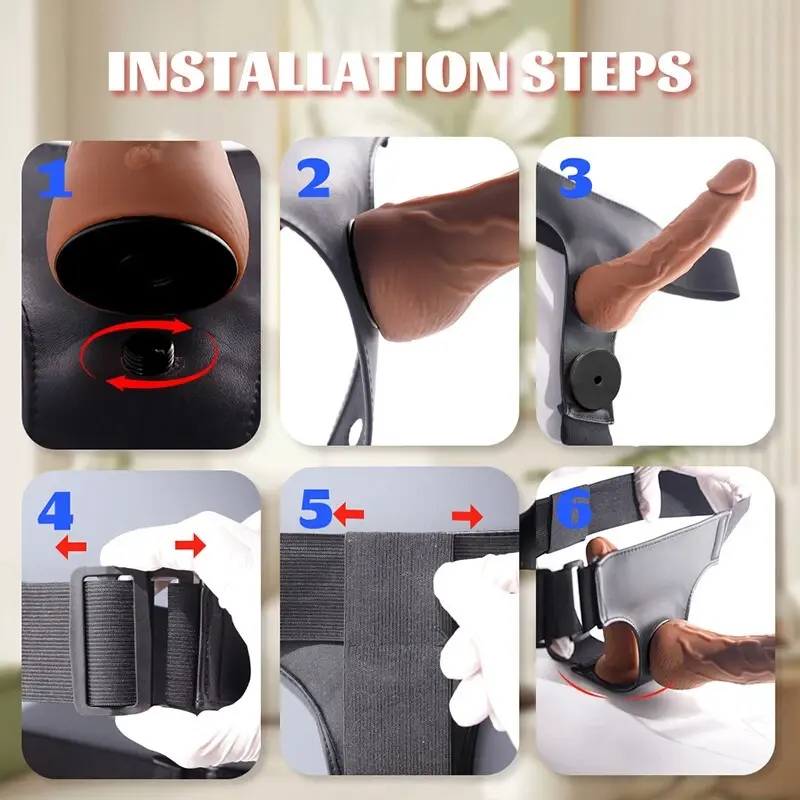 Remote Control Vibrating Strapless Strap-On - Dual 8.5"+5.5" Silicone Dildos w/ 10 Modes for Couples